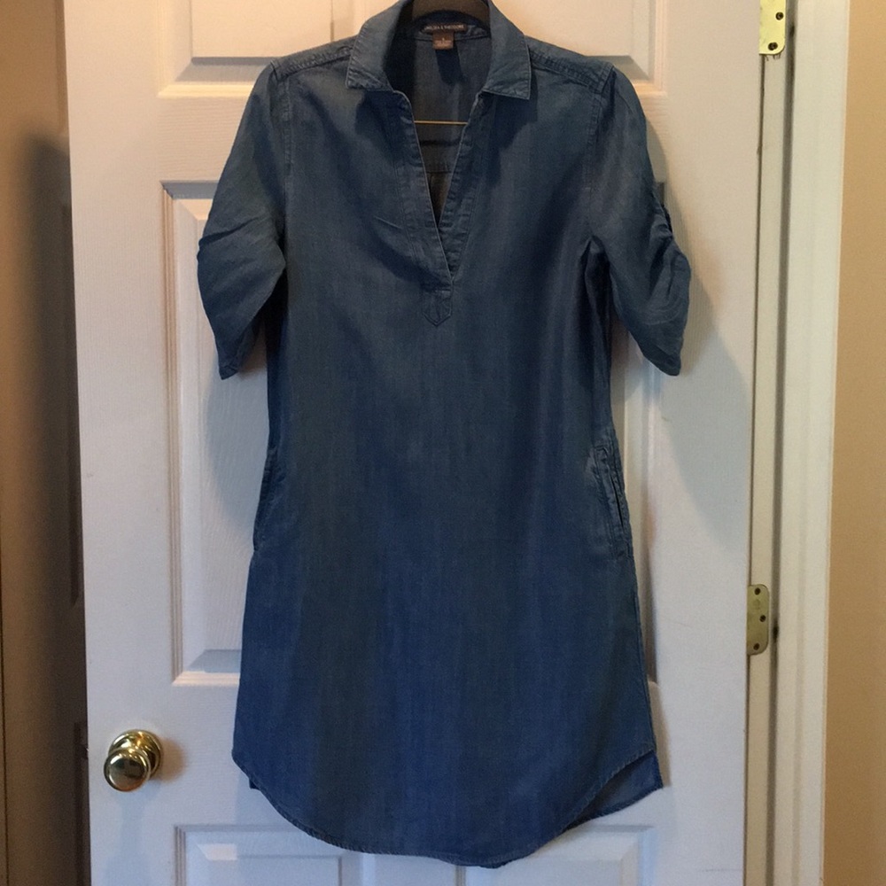 Blue jean tunic dress